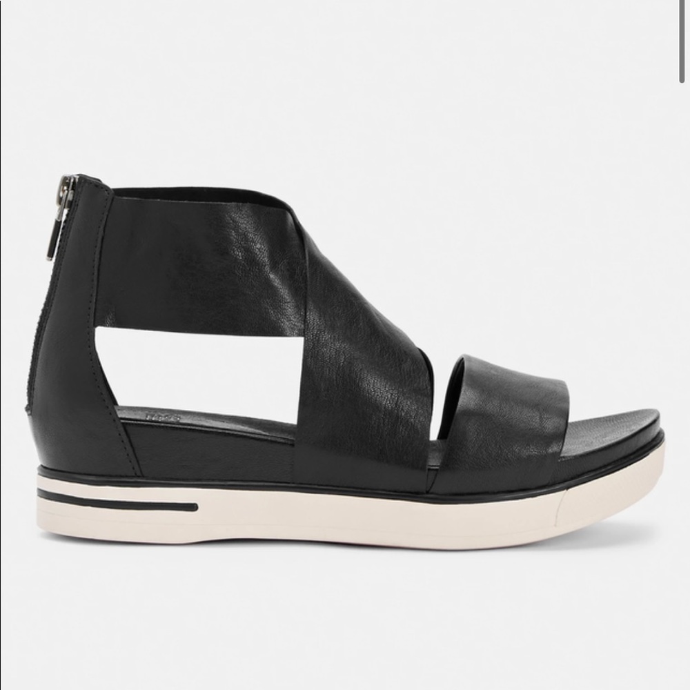 Eileen Fisher Sport Tumbled Leather Sneaker Sandal $195